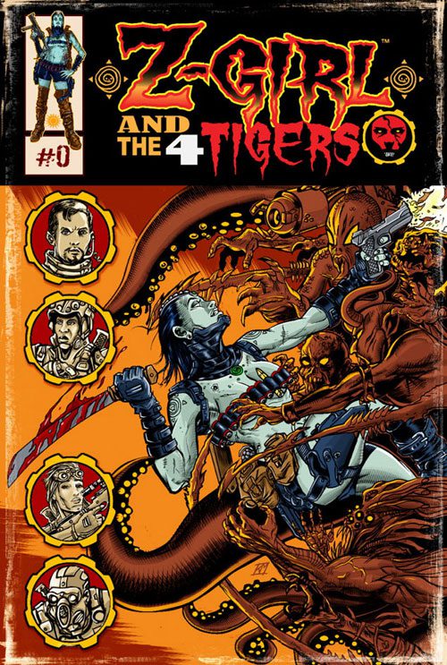 Z-Girl and the 4 Tigers #0