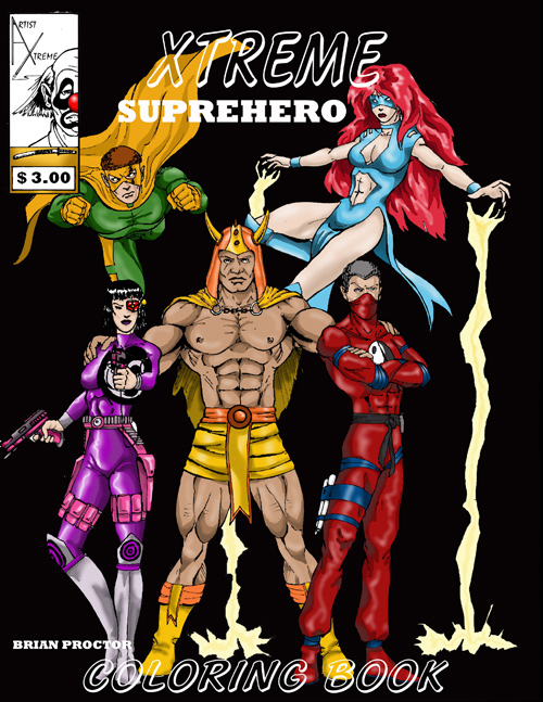 Xtreme Superhero Coloring Book